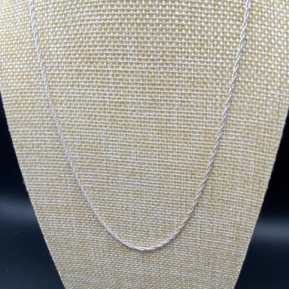 Vivah 925 Sterling Silver Rope Chain Necklace Vintage Silver 22”